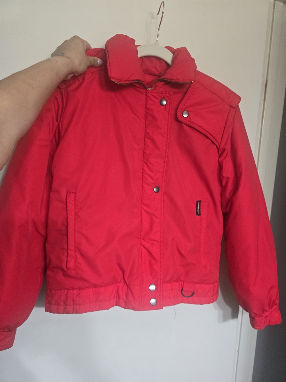 Vintage Rainbow West Red Puffer Jacket Size Medium